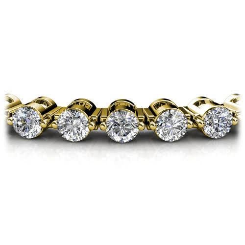 2.00-6.00 CT Round Cut Diamonds - Tennis Bracelet