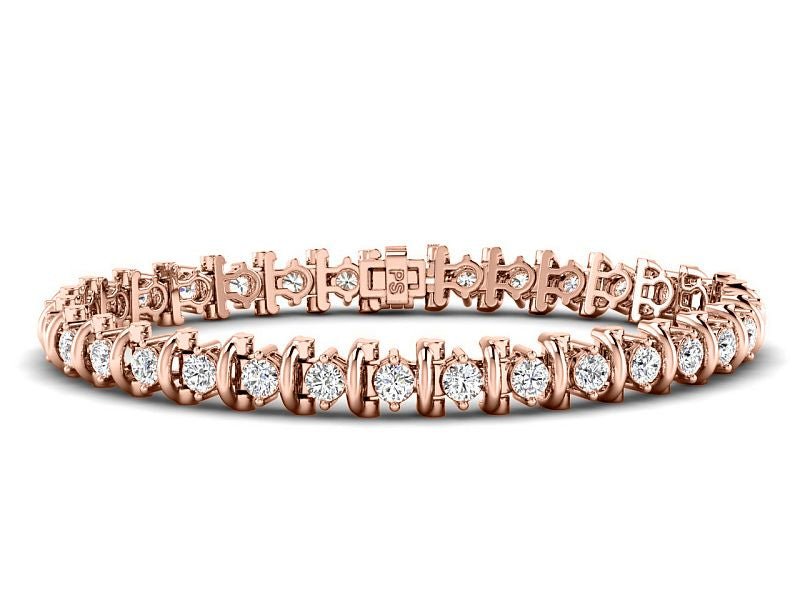 2.00-6.00 CT Round Cut Diamonds - Tennis Bracelet - Primestyle.com