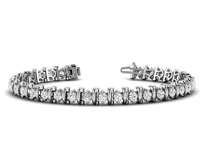 2.00-6.00 CT Round Cut Diamonds - Tennis Bracelet - Primestyle.com