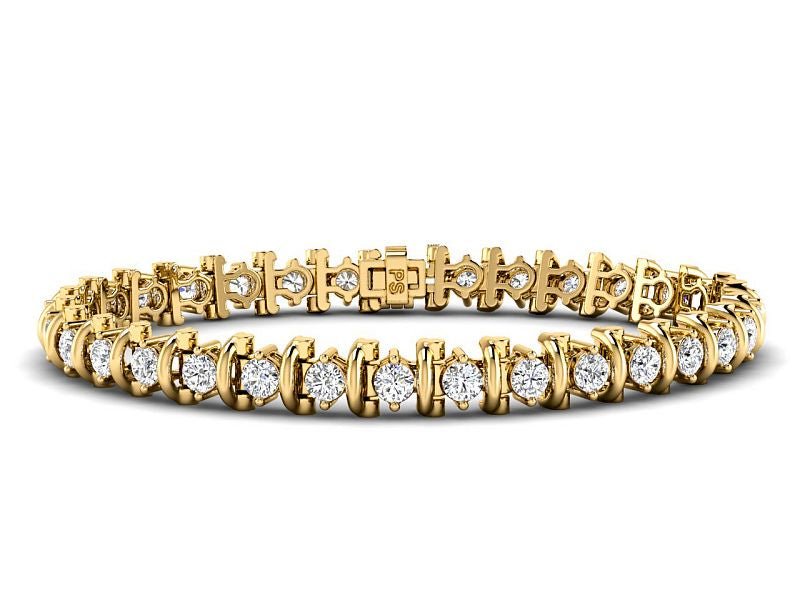 2.00-6.00 CT Round Cut Diamonds - Tennis Bracelet - Primestyle.com