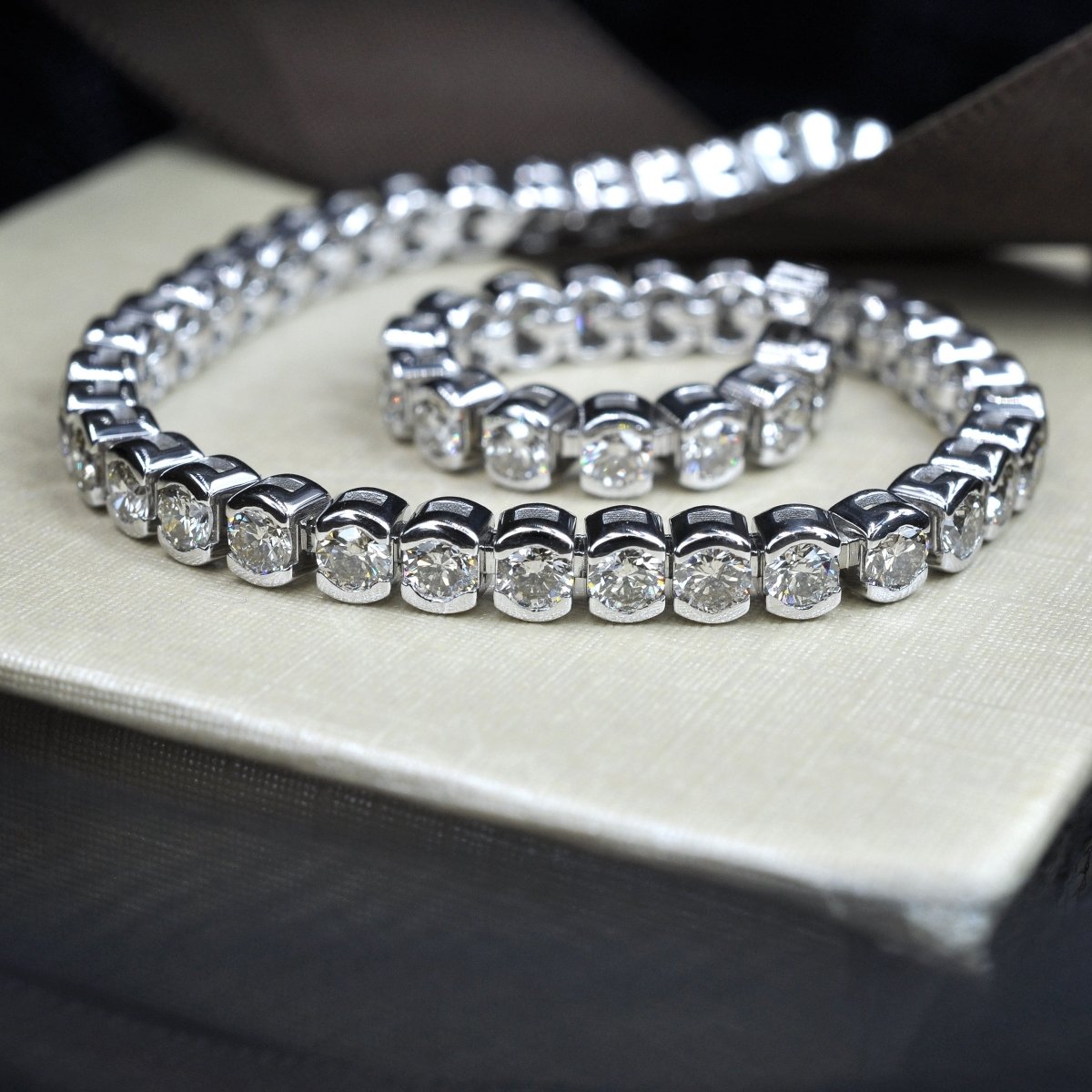 2.00-6.00 CT Round Cut Diamonds - Tennis Bracelet - Primestyle.com