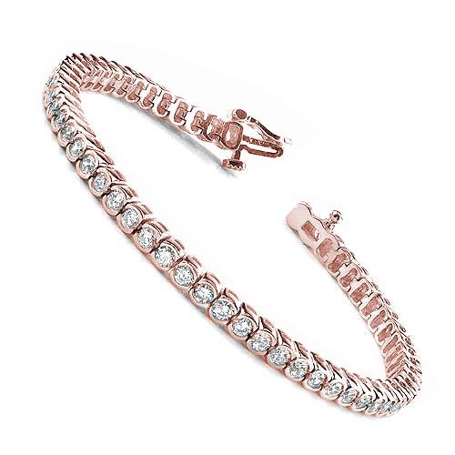 2.00-6.00 CT Round Cut Diamonds - Tennis Bracelet - Primestyle.com