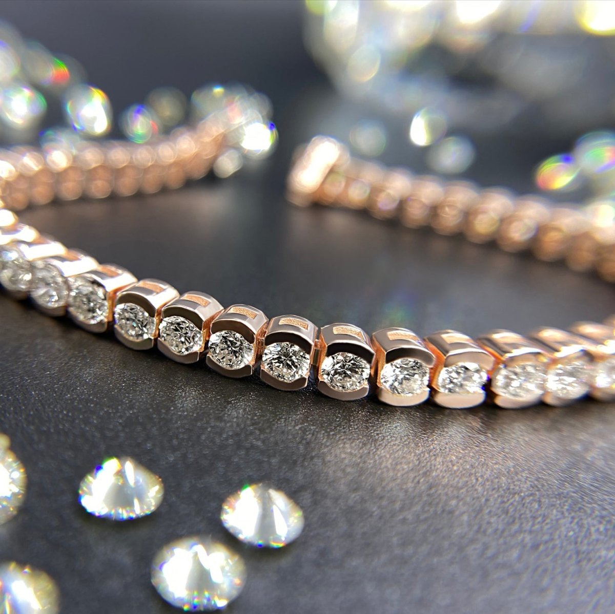 2.00-6.00 CT Round Cut Diamonds - Tennis Bracelet - Primestyle.com