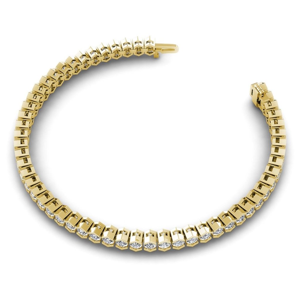 2.00 - 6.00 CT Round Cut Diamonds - Tennis Bracelet - Primestyle.com