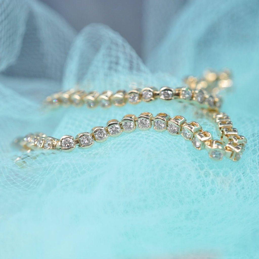 2.00 - 6.00 CT Round Cut Diamonds - Tennis Bracelet - Primestyle.com