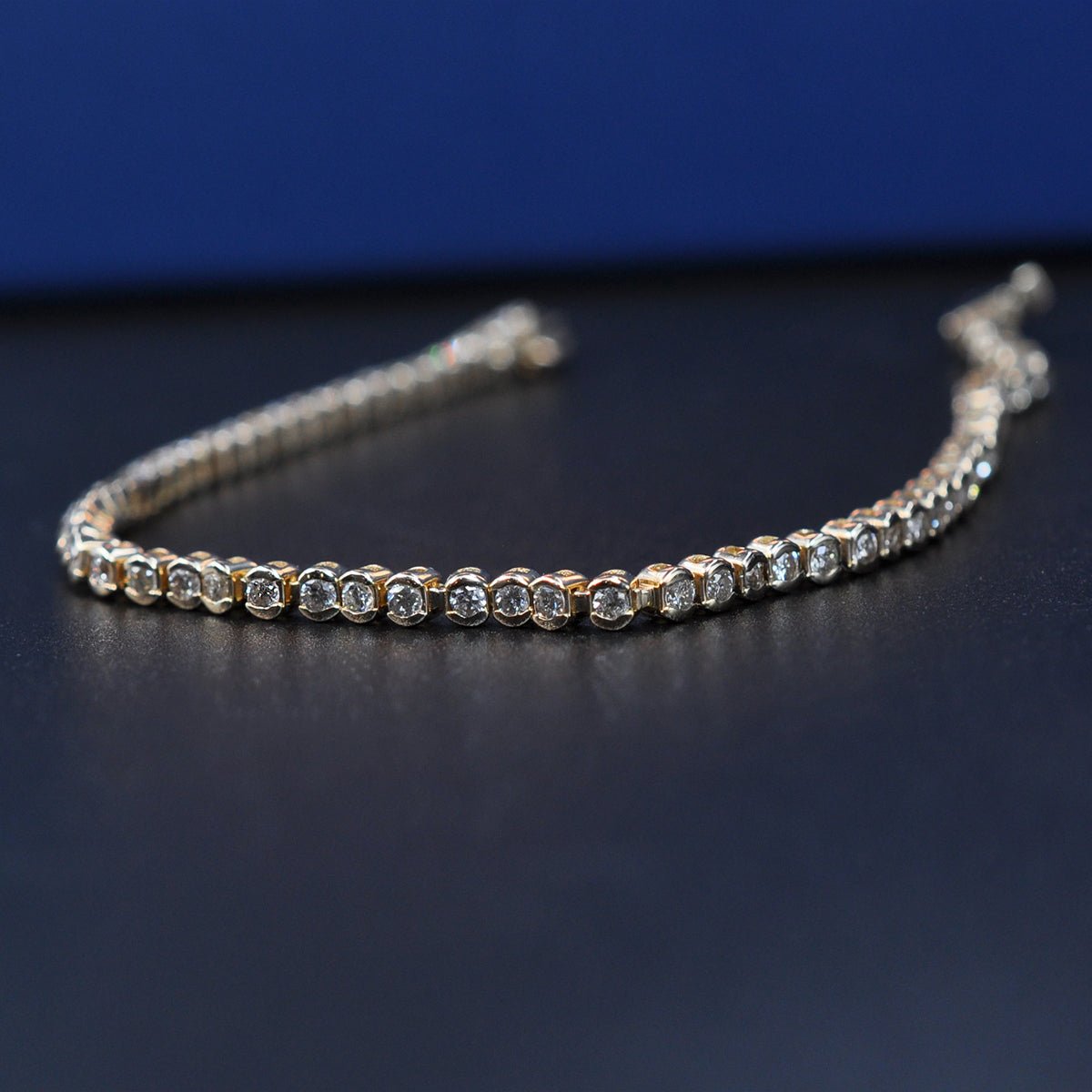2.00-6.00 CT Round Cut Diamonds - Tennis Bracelet