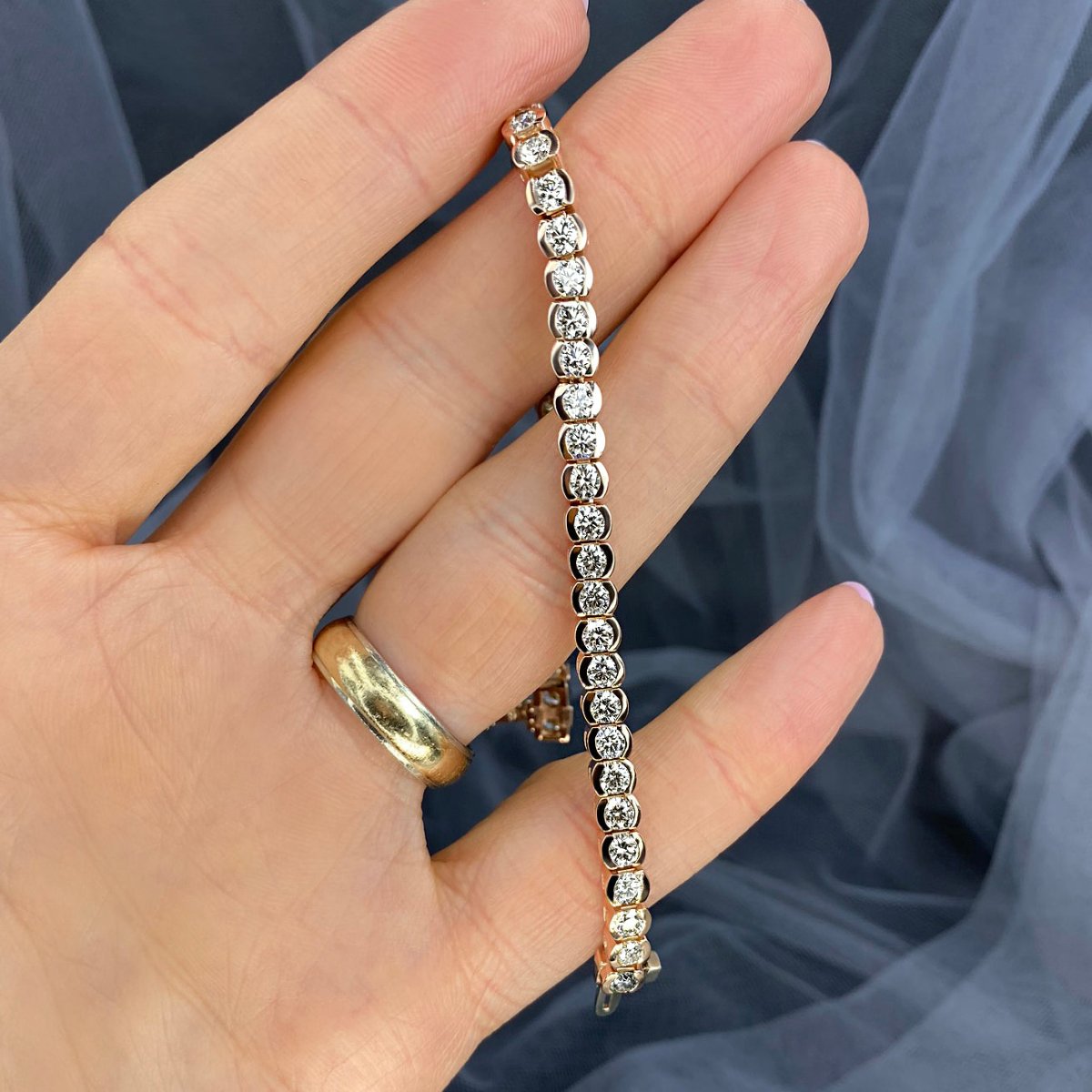 2.00-6.00 CT Round Cut Diamonds - Tennis Bracelet - Primestyle.com