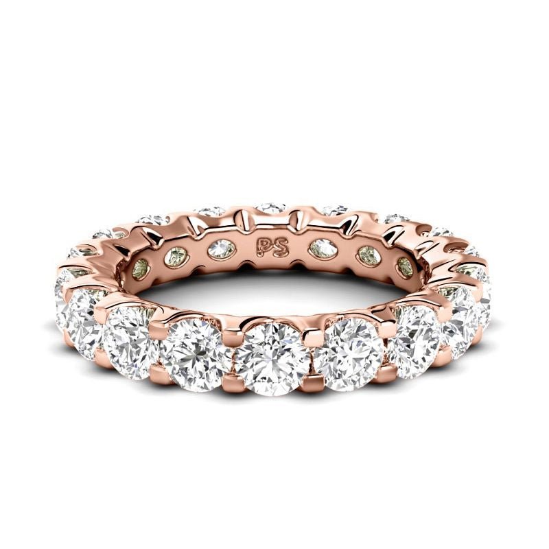 2.00 - 6.00 CT Round Cut Lab Grown Diamonds - Eternity Ring - Primestyle.com