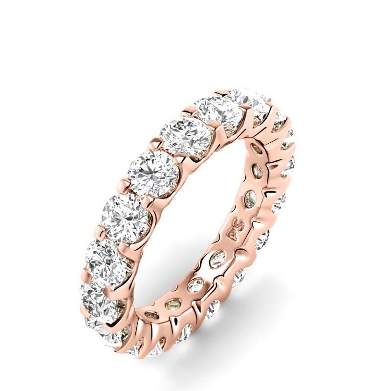 2.00-6.00 CT Round Cut Lab Grown Diamonds - Eternity Ring - Primestyle.com