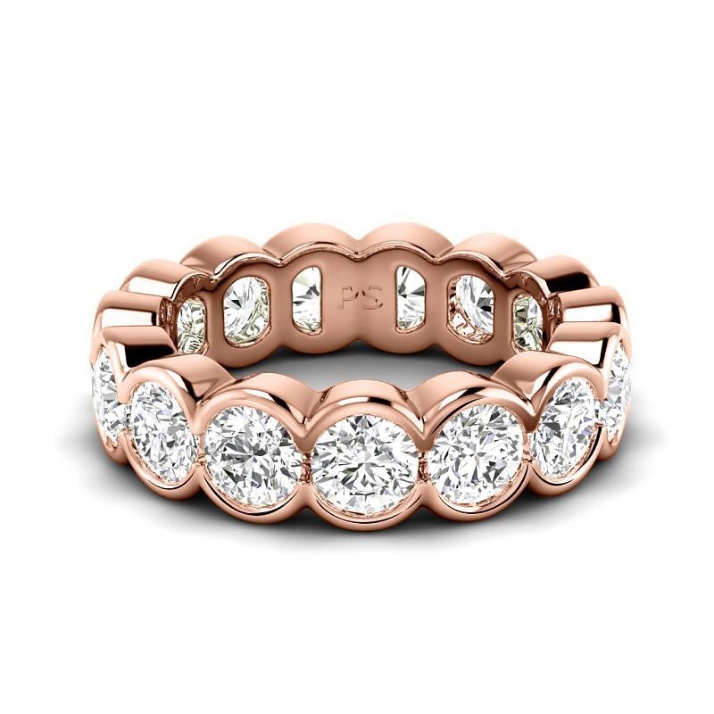 2.00 - 6.00 CT Round Cut Lab Grown Diamonds - Eternity Ring - Primestyle.com