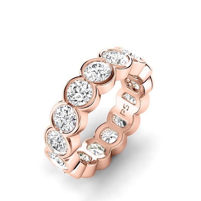 2.00-6.00 CT Round Cut Diamonds - Eternity Rings