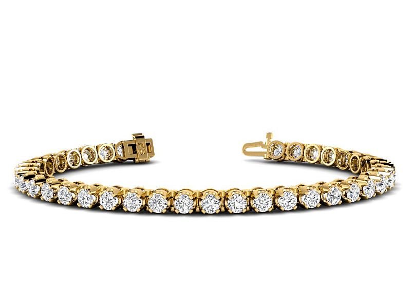 2.00-6.00 CT Round Cut Lab Grown Diamonds - Tennis Bracelet - Primestyle.com