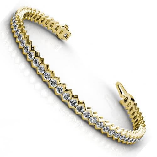2.00-7.00 CT Round Cut Diamonds - Tennis Bracelet - Primestyle.com