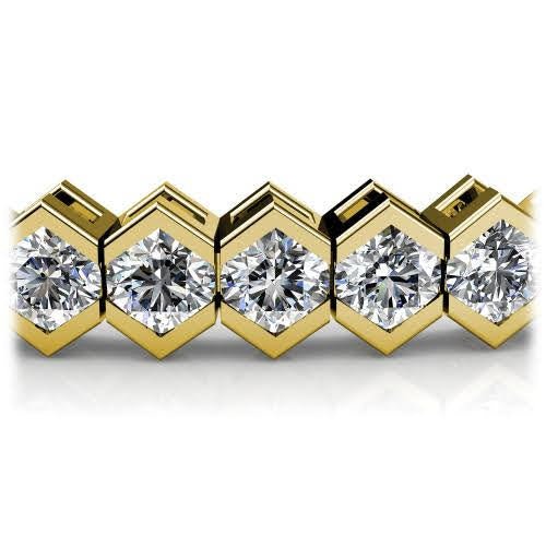 2.00-7.00 CT Round Cut Diamonds - Tennis Bracelet