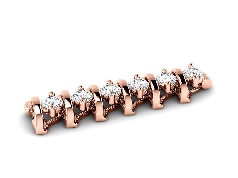 2.00-7.00 CT Round Cut Diamonds - Tennis Bracelet