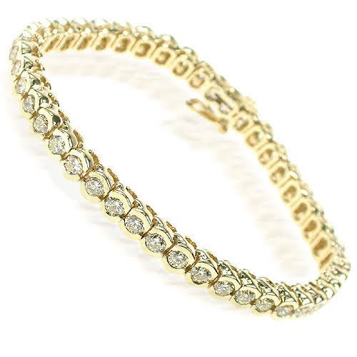 2.00 - 7.10 CT Round Cut Diamonds - Tennis Bracelet - Primestyle.com