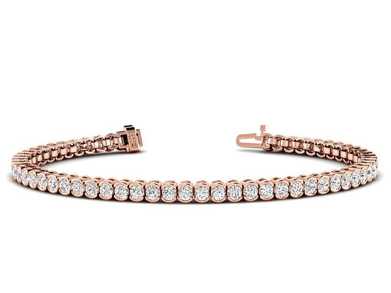 2.00 - 8.00 CT Round Cut Lab Grown Diamonds - Tennis Bracelet - Primestyle.com