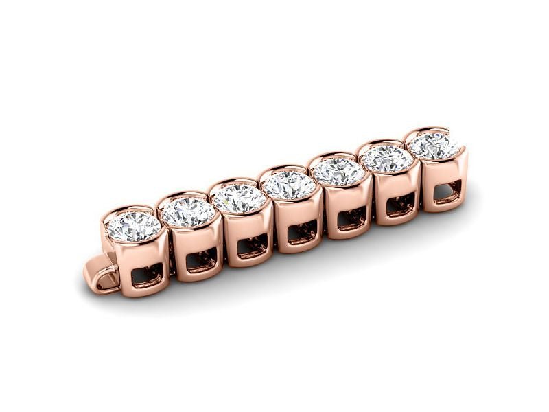 2.00 - 8.00 CT Round Cut Lab Grown Diamonds - Tennis Bracelet - Primestyle.com