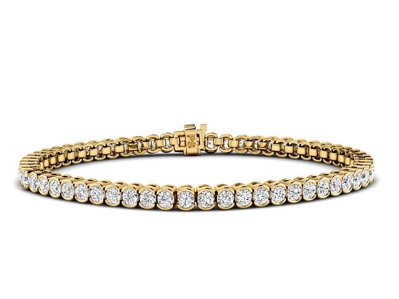 2.00 - 8.00 CT Round Cut Lab Grown Diamonds - Tennis Bracelet - Primestyle.com