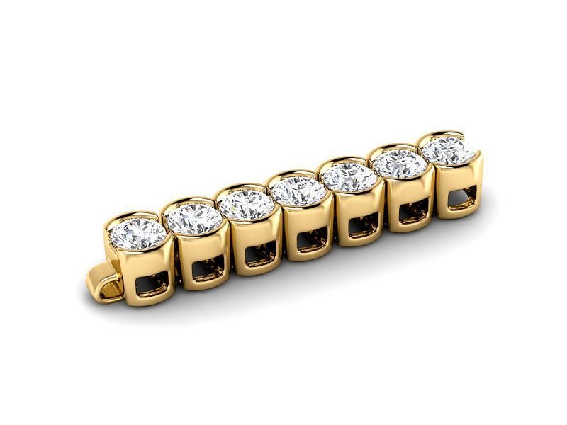 2.00-8.00 CT Round Cut Diamonds - Tennis Bracelet