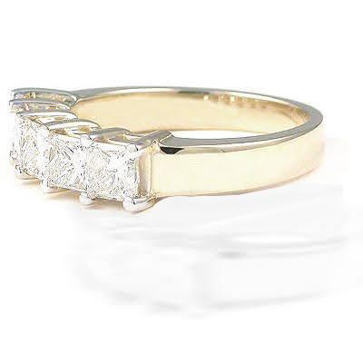 2.00 CT Princess Cut Diamonds - Wedding Band - Primestyle.com