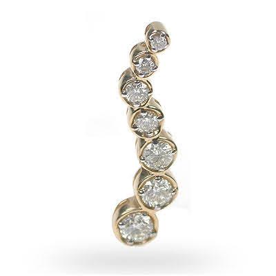 2.00 CT Round Cut Natural Diamonds - Journey Pendants