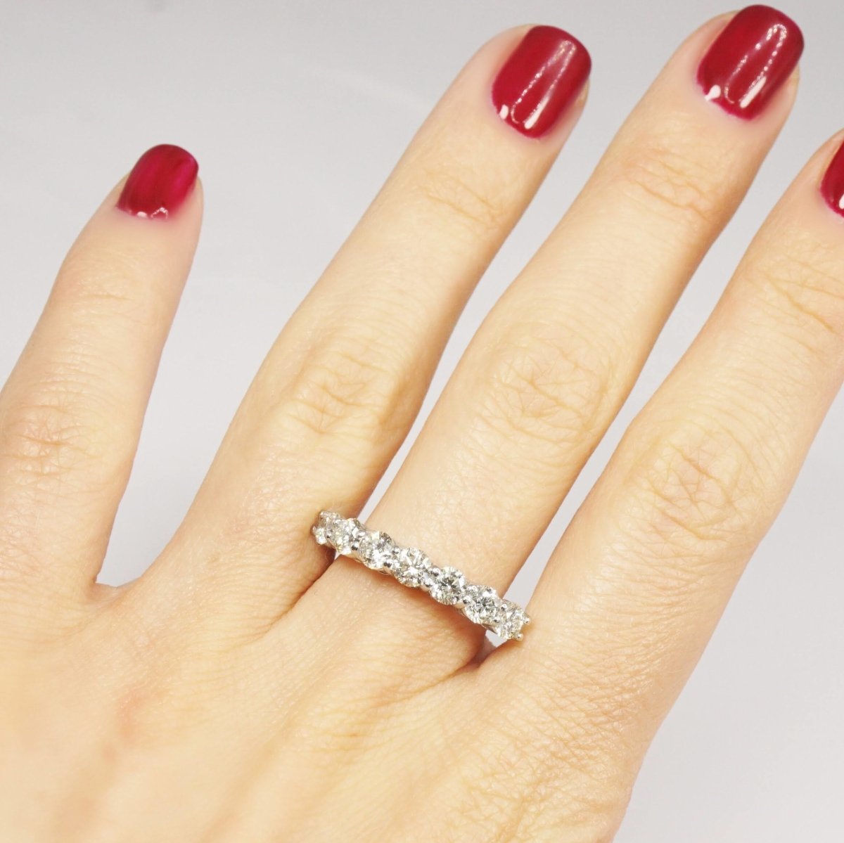 2.00 CT Round Cut Natural Diamonds - Wedding Band