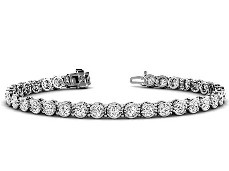 2.00 CT Round Cut Diamonds - Tennis Bracelet