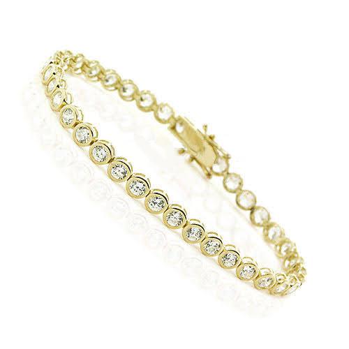 2.10 - 4.00 CT Round Cut Diamonds - Tennis Bracelet - Primestyle.com