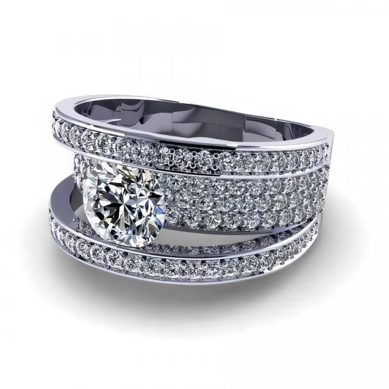 2.15-3.30 CT Round Cut Diamonds - Engagement Ring - Primestyle.com