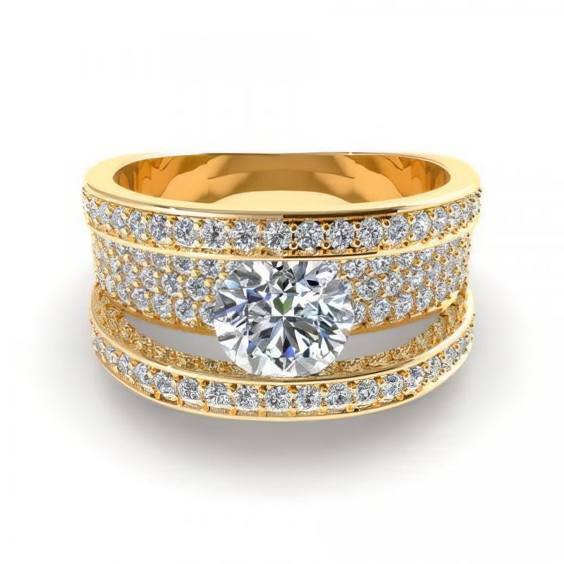 2.15-3.30 CT Round Cut Diamonds - Engagement Ring - Primestyle.com