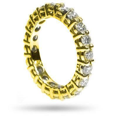 2.30 CT Round Cut Natural Diamonds - Eternity Rings