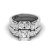 2.35-4.85 CT Round & Princess Cut Lab Grown Diamonds - Bridal Set - Primestyle.com