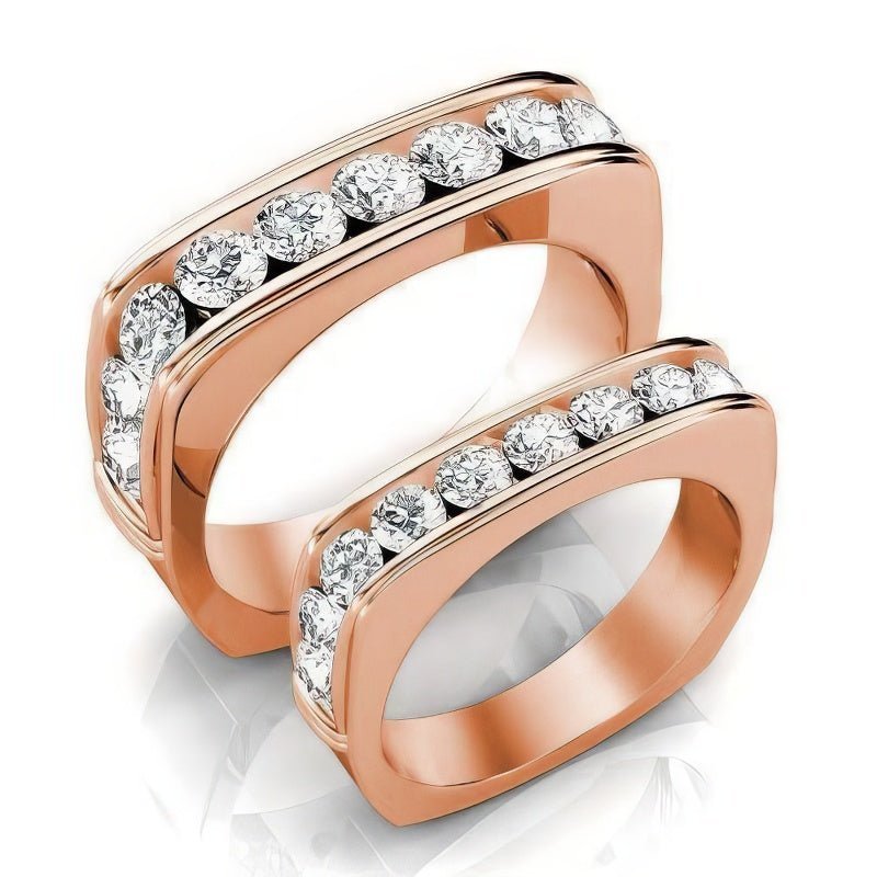2.40 CT Round Cut Natural Diamonds - Wedding Sets - Primestyle.com