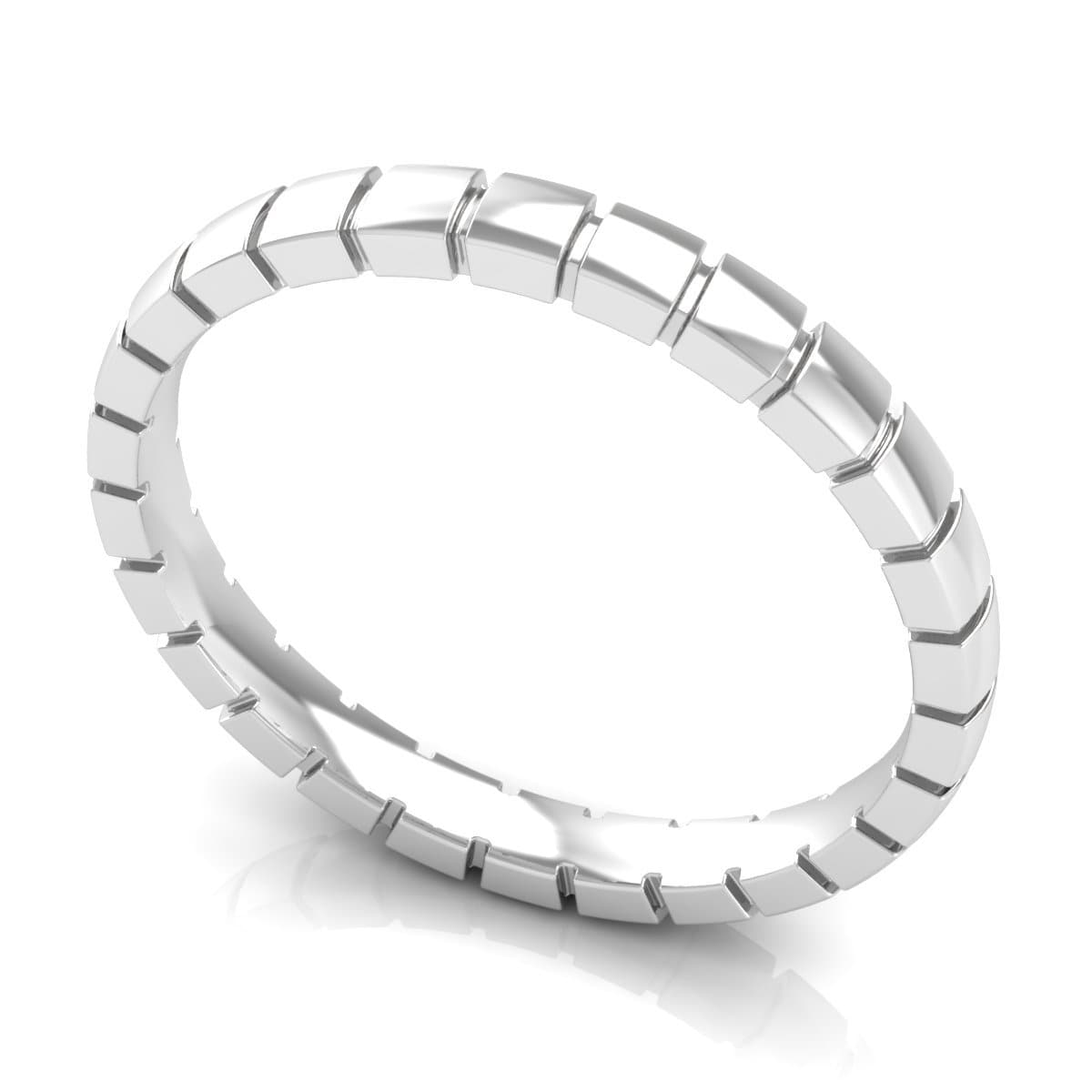 2.5 mm Plain Wedding Band in 14KT, 18KT &amp; Platinum - Primestyle.com