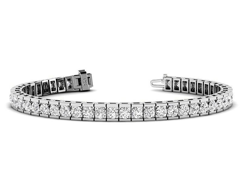2.50-10.50 CT Round Cut Lab Grown Diamonds - Tennis Bracelet - Primestyle.com