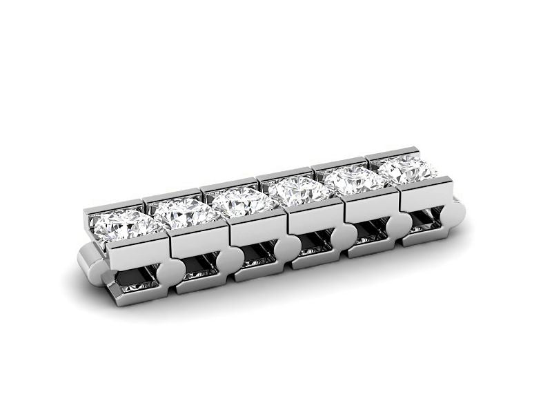 2.50-10.50 CT Round Cut Lab Grown Diamonds - Tennis Bracelet - Primestyle.com