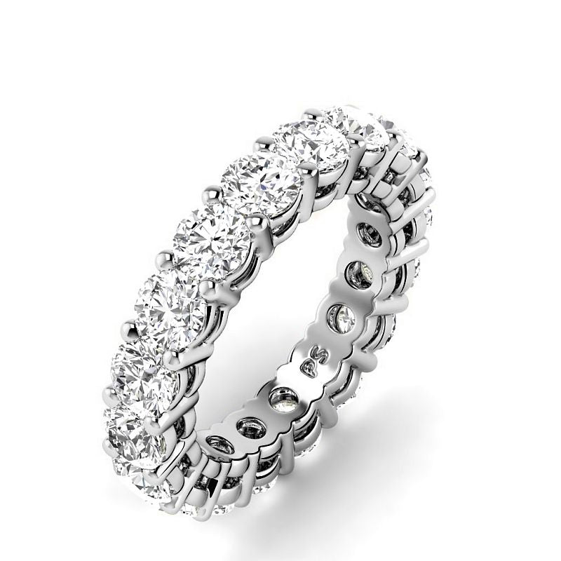 2.50-6.00 CT Round Cut Diamonds - Eternity Rings