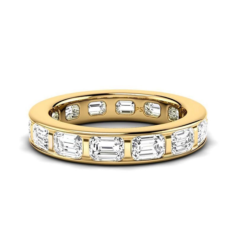 2.50 CT Emerald Cut Diamonds - Eternity Rings
