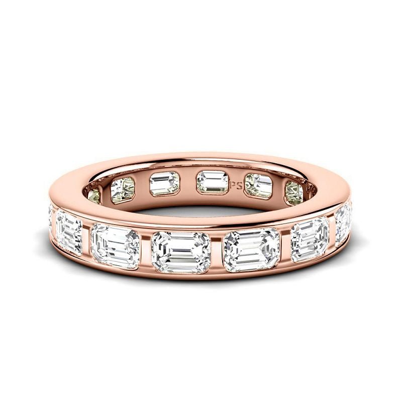 2.50 CT Emerald Cut Diamonds - Eternity Rings