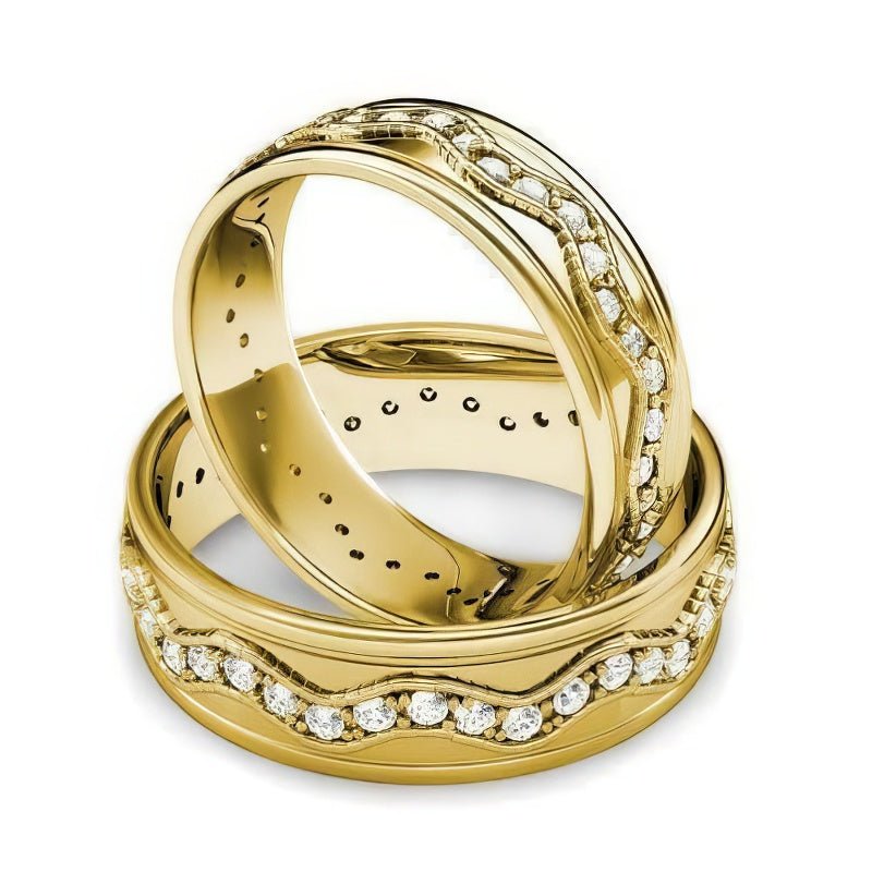 2.50 CT Round Cut Natural Diamonds - Wedding Sets