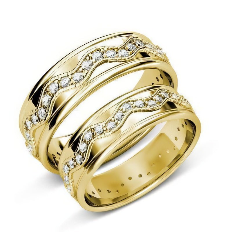 2.50 CT Round Cut Natural Diamonds - Wedding Sets