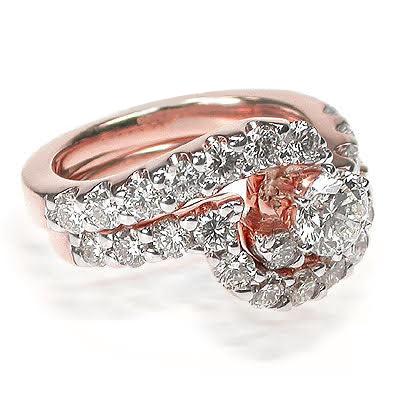 2.75-3.90 CT Round Cut Natural Diamonds - Bridal Set