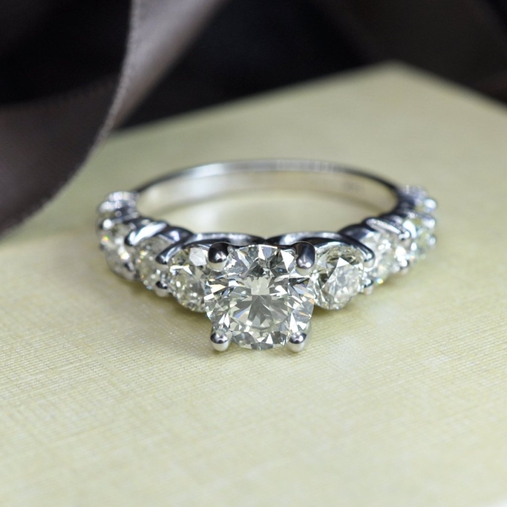 2.85 - 4.00 CT Round Cut Natural Diamonds - Engagement Ring - Primestyle.com