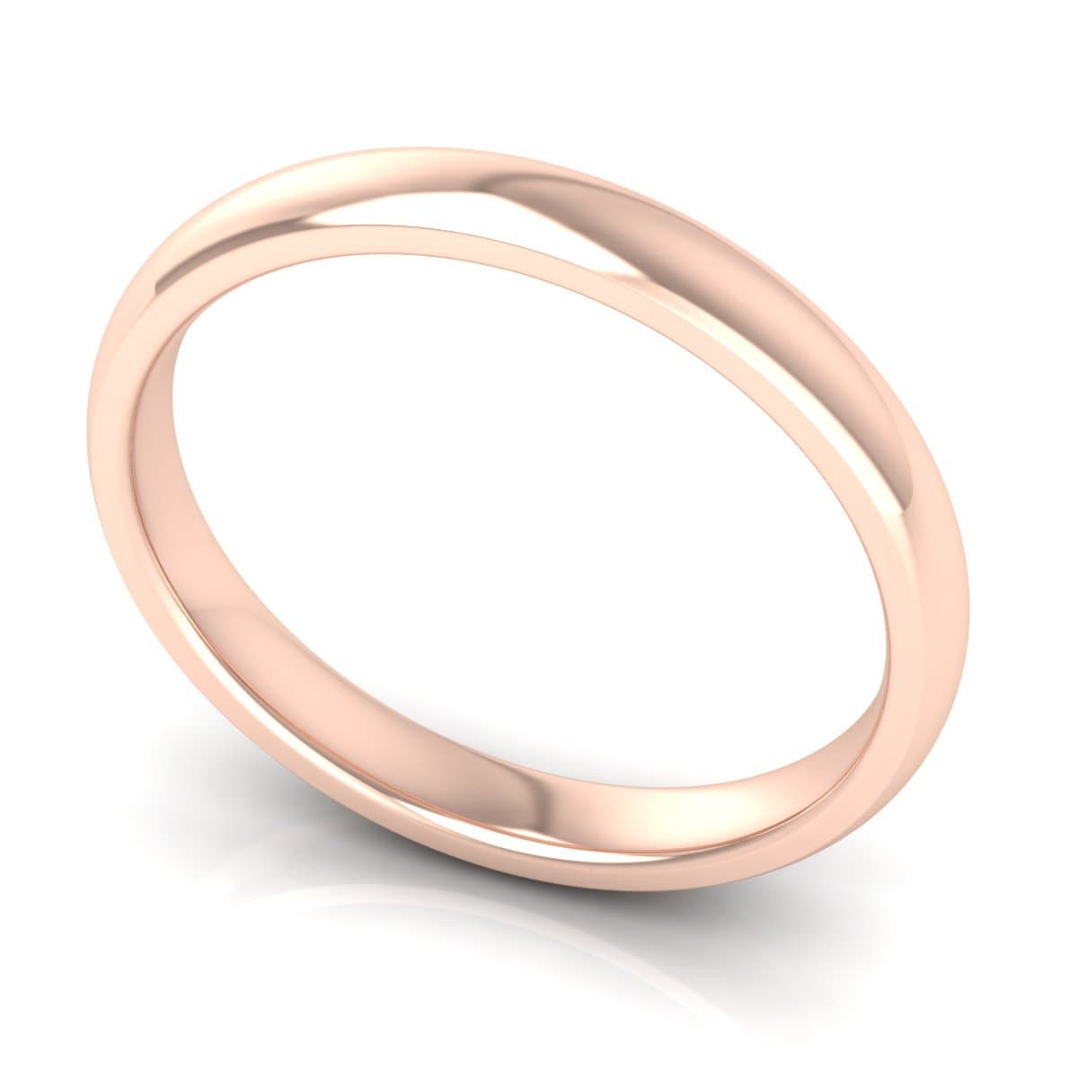 3.0 mm Comfort Fit Plain Wedding Band in 14KT, 18KT & Platinum - Primestyle.com