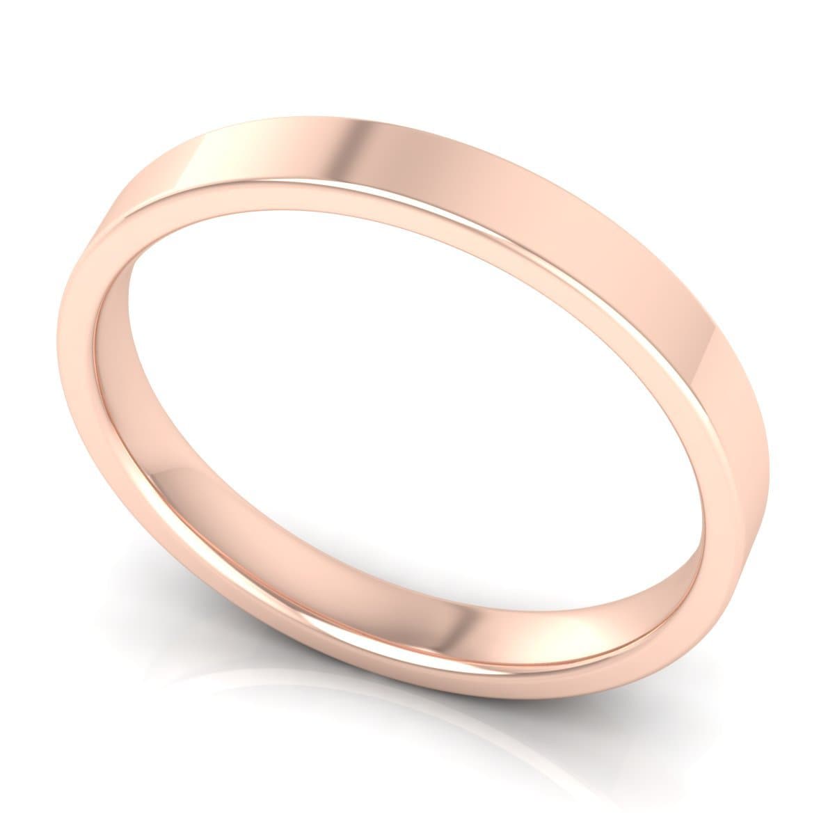 3.0 mm Comfort Fit Plain Wedding Band in 14KT, 18KT & Platinum - Primestyle.com