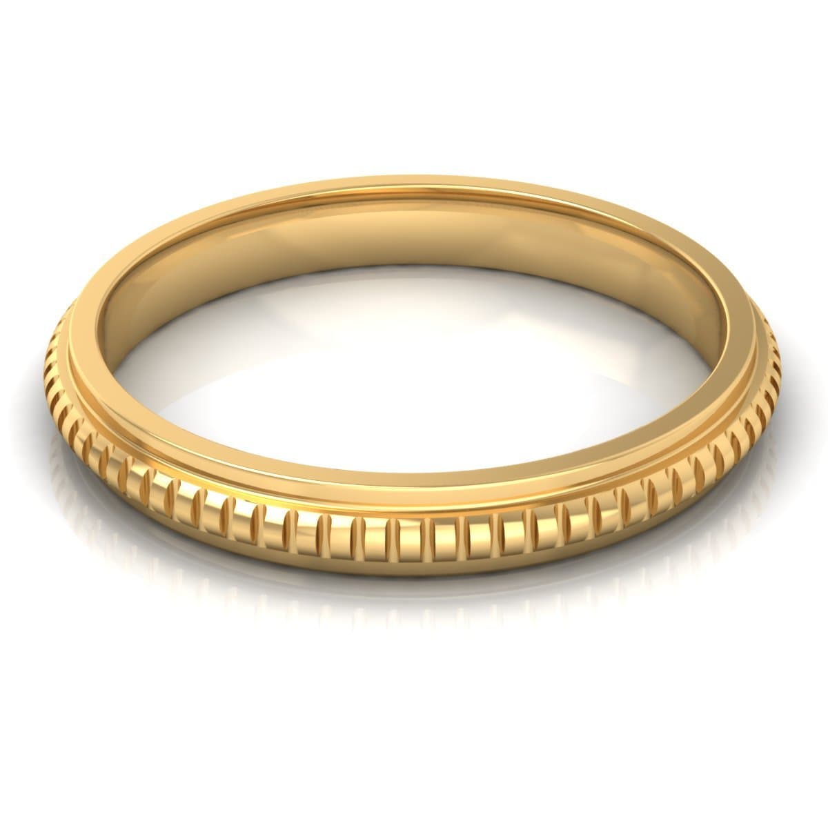 3.0 mm Plain Wedding Band in 14KT, 18KT &amp; Platinum - Primestyle.com