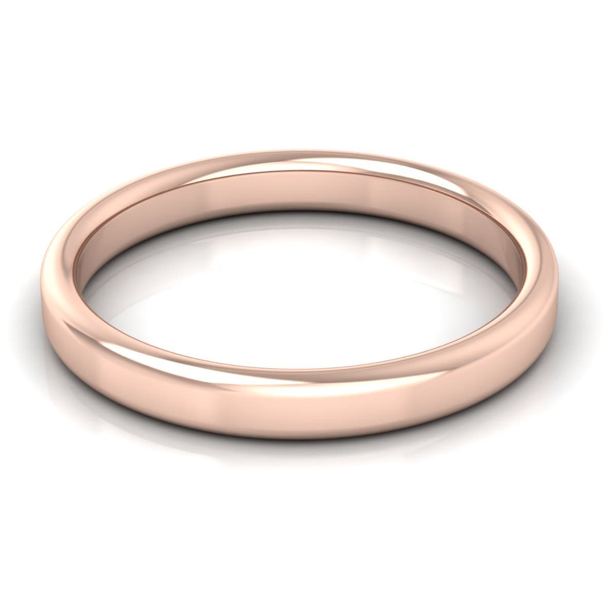 3.0 mm Plain Wedding Band in 14KT, 18KT & Platinum