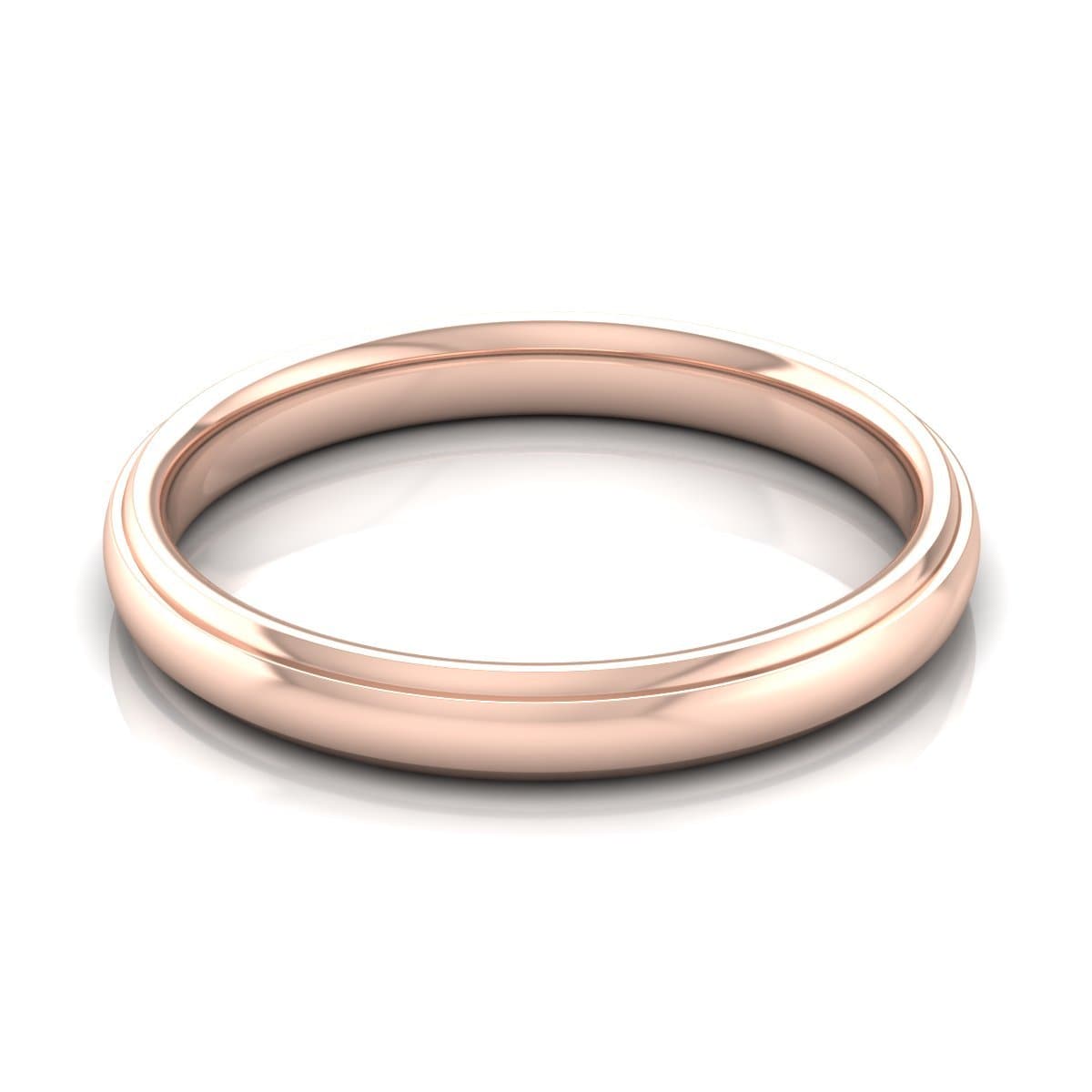 3.0 mm Plain Wedding Band in 14KT, 18KT &amp; Platinum - Primestyle.com