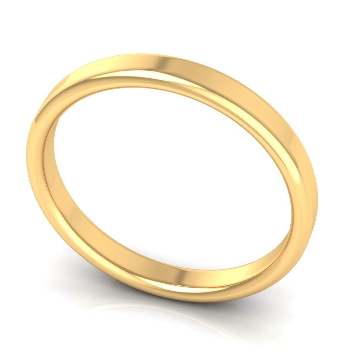 3.0 mm Plain Wedding Band in 14KT, 18KT & Platinum